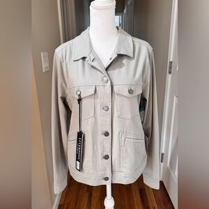 Liverpool Light Gray Powerflex Denim Jacket BNWT Size M